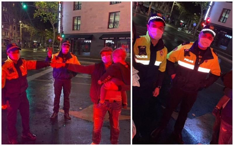 "ნოე ამ გასეირნებით აღტაცებული იყო" - როგორ დაეხმარა პატრული "კომენდანტის საათის" დროს ქუჩაში დარჩენილ მამა-შვილს