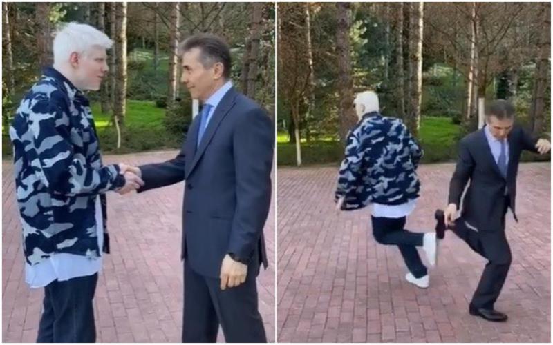 ბერა TikTok-ის ვიდეოში ბიძინა ივანიშვილთან ერთად გამოჩნდა