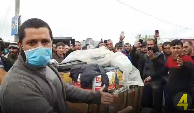 აქცია მარნეულში - გუბერნატორსა და "ევროპული საქართველოს" წევრს შორის დაპირისპირება მოხდა