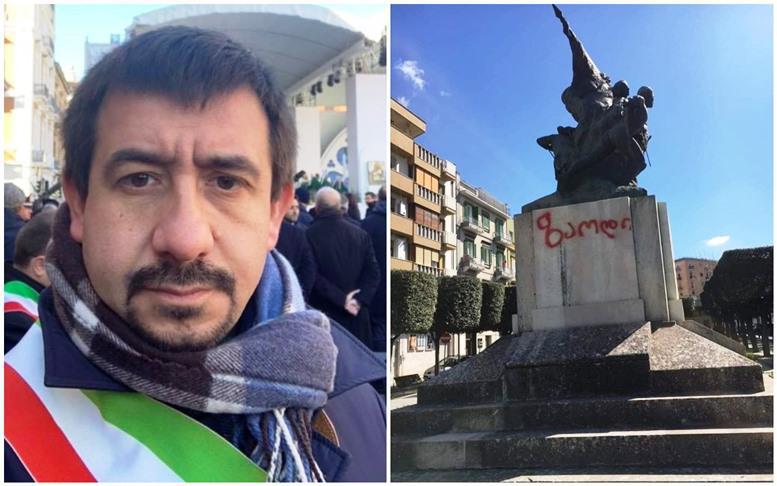 "მამაცმა დედამ გაბედა და თავისი შვილი ამხილა ამ საქციელში..." - რას ყვება იტალიის იმ ქალაქის მერი, სადაც ომის მემორიალზე ქართული წარწერა გააკეთეს