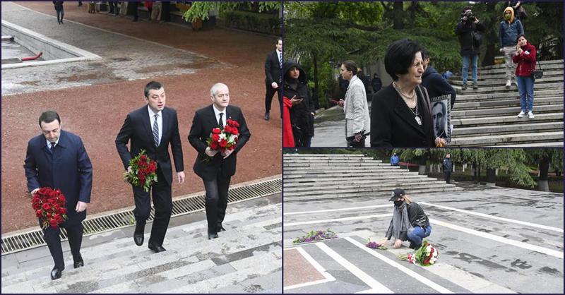 ფოტოები ვაკის პარკიდან, სადაც დილიდან მთავრობის წევრები და მოქალაქეები იკრიბებიან