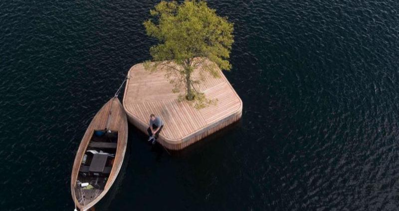 "მცურავი ხეების" და ხელოვნური კუნძულების პარკი - დანიაში უჩვეულო დასასვენებელ სივრცეს მოაწყობენ