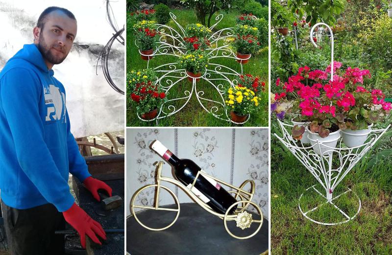 თვითნასწავლი ოსტატი ზუგდიდიდან, რომელიც ლითონისგან ბაღების ულამაზეს დეკორაციას ქმნის - "როცა შრომის შედეგს ვხედავ, დაღლა მავიწყდება"