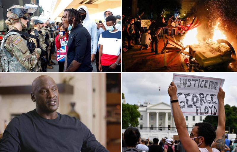 ჯორჯ ფლოიდის მკვლელობა: უმართავი აქციები, მობილიზებული ეროვნული გვარდია და ცნობილი ადამიანები რასიზმის წინააღმდეგ
