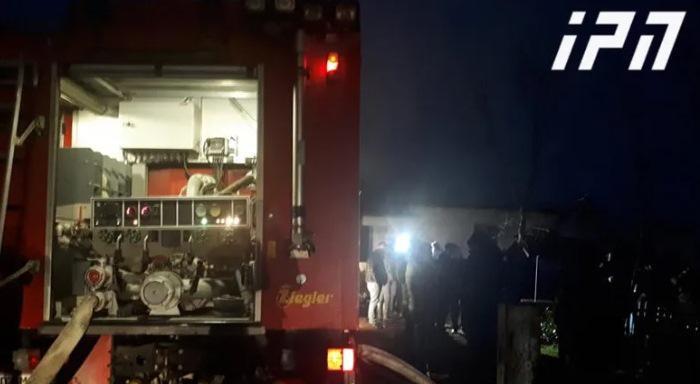 დიდ დიღომში ერთ-ერთი საწყობის ეზოში ხანძარი გაჩნდა