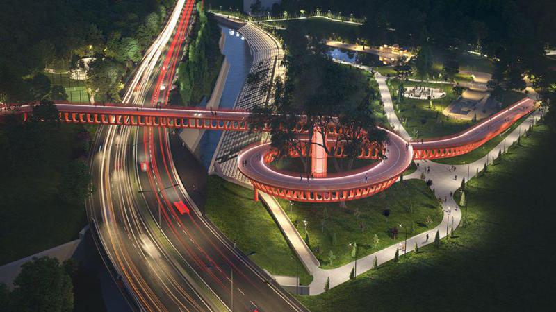 როგორი იქნება ხიდი, რომლითაც მზიური ზოოპარკს დაუკავშირდება - ფოტოები