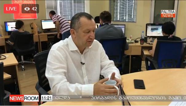 LIVE - Newsroom-ის სტუმარები არიან დავით ჭიჭინაძე და ბექა ნაცვლიშვილი