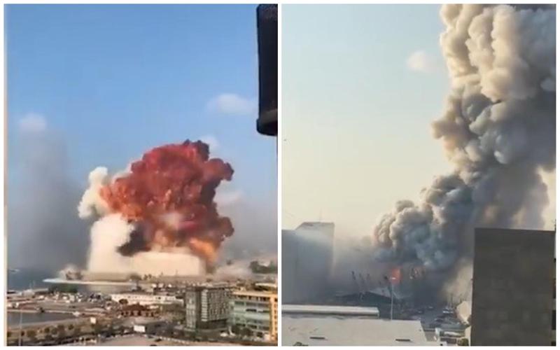 ვრცელდება კადრები, რომელიც ბეირუთში უძლიერესი აფეთქების პირველ წუთებშია გადაღებული