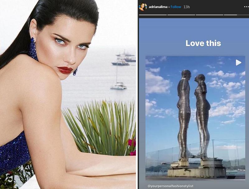 ადრიანა ლიმა "ალი და ნინოს" სკულპტურამ მოხიბლა - რას წერს ცნობილი მოდელი "ინსტაგრამზე"