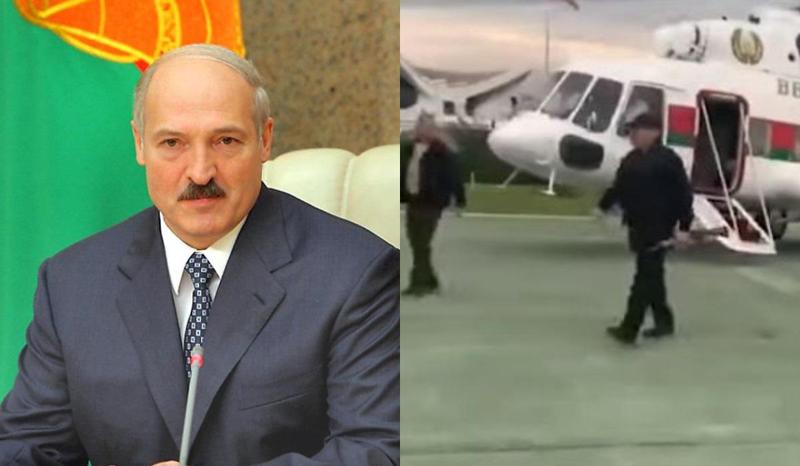 ლუკაშენკო მინსკის დამოუკიდებლობის სასახლეში ავტომატით შეიარაღებული მივიდა
