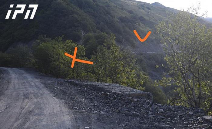 შატილის გზა, სადაც მოძრაობდა მიკროავტობუსი და საიდანაც გადაიჩეხა - ფოტოები ტრაგედიის ადგილიდან