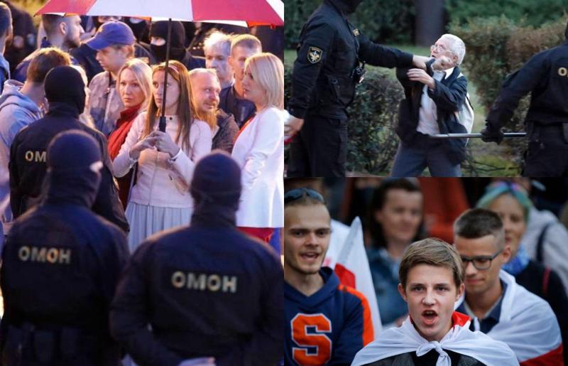 მინსკის "მძიმე ღამე“ - რა ხდებოდა ბელარუსში, სადაც  "ომონმა" საპროტესტო აქცია დაშალა და 20-ზე მეტი ადამიანი დააკავა (ფოტოები)