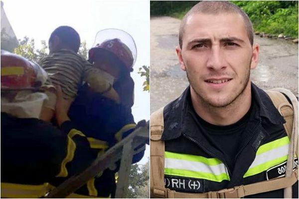 "შუათანამ მითხრა, ჯერ პატარა ჩაიყვანეო", - ვინ არის მეხანძრე-მაშველი, რომელმაც ცეცხლმოკიდებული ბინიდან 3 მცირეწლოვანი გამოიყვანა