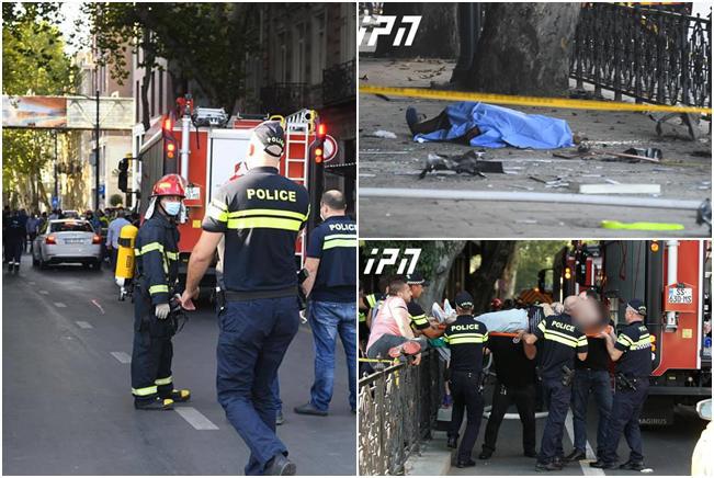 აფეთქება ფილარმონიასთან - ფოტორეპორტაჟი  ტრაგედიის ადგილიდან