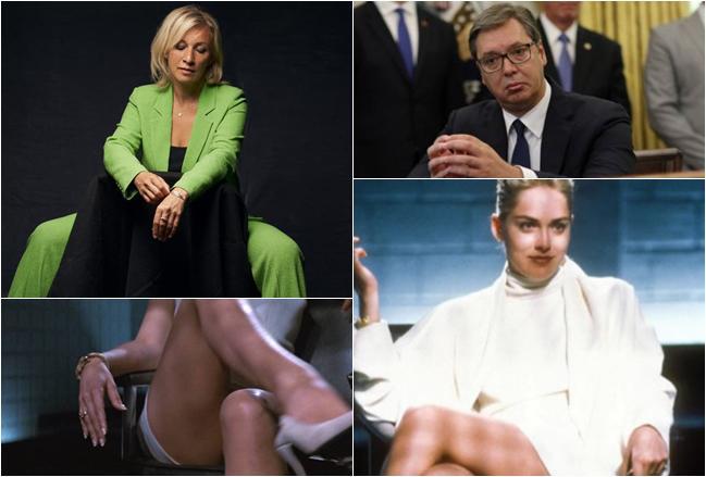 "ქვეცნობიერად ამით საკუთარ თავზე უფრო მეტი თქვა" - მარია ზახაროვას "ძირითადი ინსტინქტი" სერბეთ-რუსეთს შორის პოლიტიკური სკანდალის მიზეზი გახდა