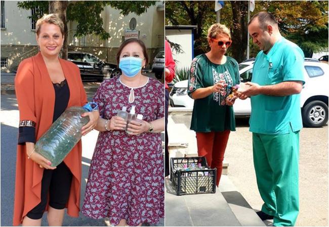 ლალი მოროშკინა კლინიკებს ვერცხლისებრი ევკალიპტის სადეზინფექციო ხსნარებით ამარაგებს