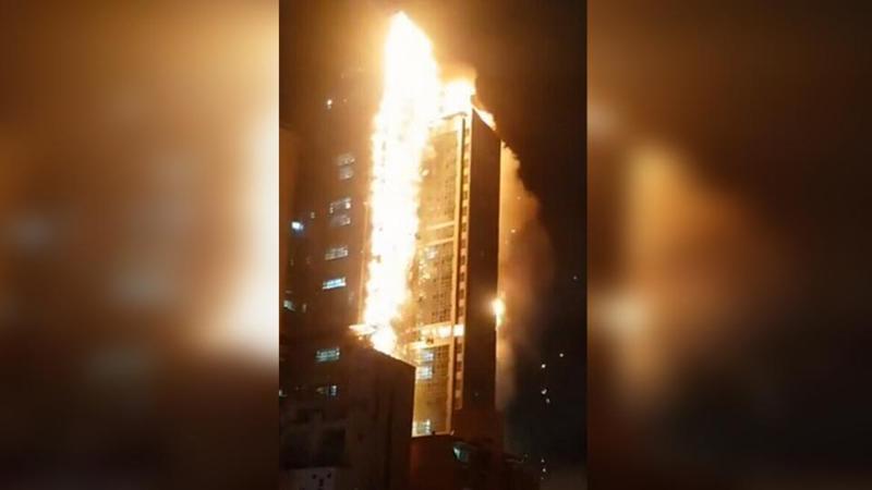 სამხრეთ კორეაში 33-სართულიან საცხოვრებელ შენობაში ხანძარი გაჩნდა - 80-ზე მეტი ადამიანი საავადმყოფოშია გადაყვანილი