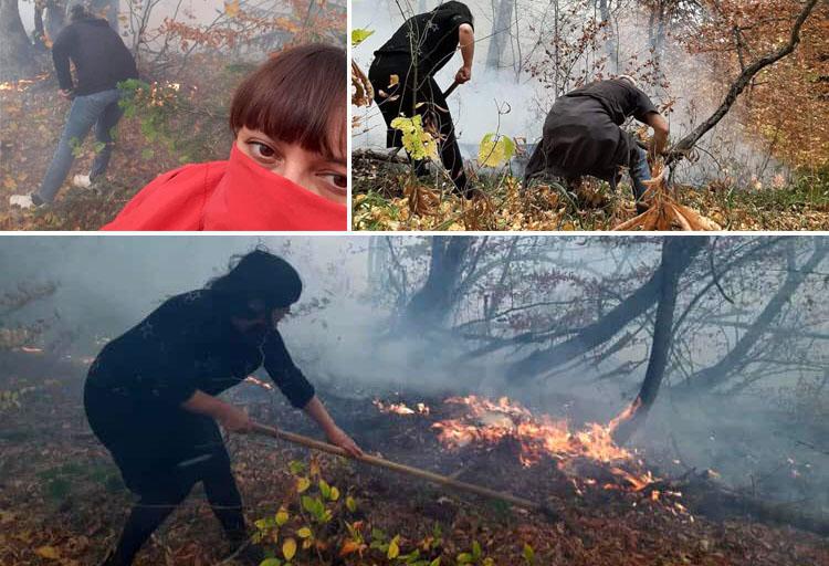 "სოფლის ძირითადი ნაწილი სხვა ლოკაციაზეა, თავბრუსხვევები უკვე დაგვეწყო..." - ლატალში გაჩენილ ხანძარს მაშველებთან ერთად, ადგილობრივი გოგონები შიშველი ხელებით ებრძვიან