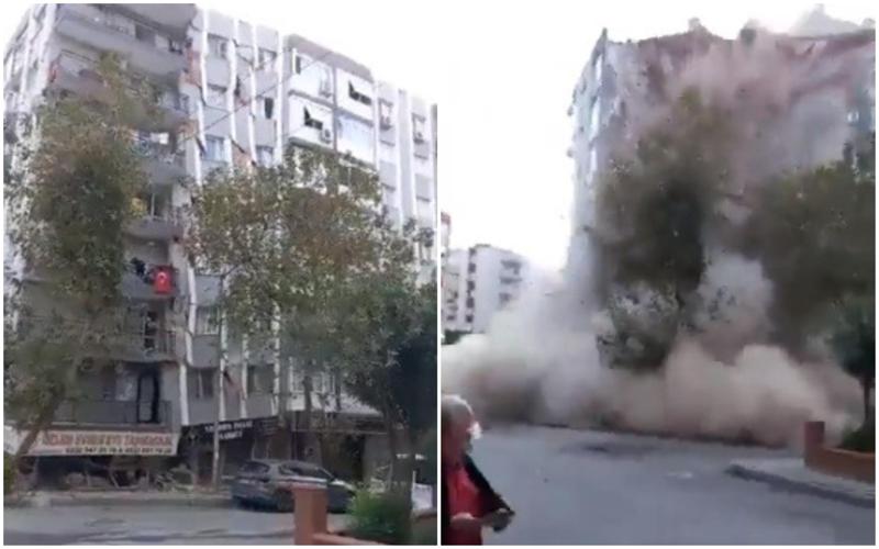 მიწისძვრის შედეგად იზმირში კორპუსი ჩამოიშალა - უმძიმეს კადრებს თურქეთში საქართველოს ელჩი ავრცელებს