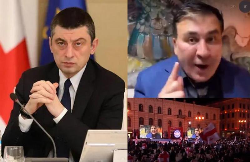 "შორიდან "სკაიპით" ჩართული ლიდერის განცხადებას შესაძლოა სამართლებრივი შეფასება მიეცეს" - პრემიერი სააკაშვილს პასუხობს