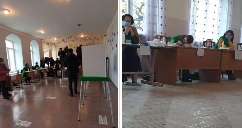 ხალხის სიმცირე საარჩევნო უბნებზე და კომისიის მთვლემარე წევრები - არჩევნების მეორე ტურის ამსახველი ფოტოები და კურიოზული ფაქტები "ფეისბუქიდან"