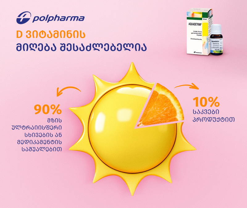 რა როლი აქვს D ვიტამინს ადამიანის ცხოვრების ხარისხის განსაზღვრაში და როგორ შევარჩიოთ პრეპარატი, რომელიც ეფექტურ შედეგს მოგვცემს