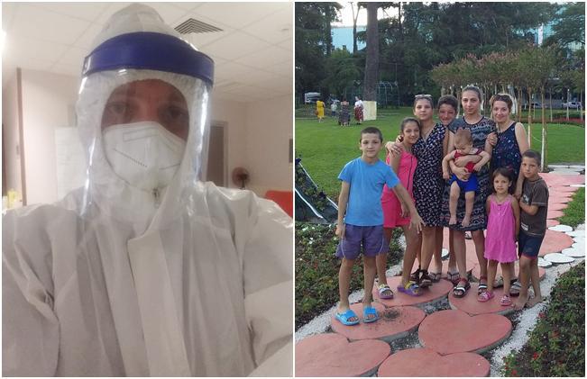 "გადაიტანა კოვიდი, პნევმონია ისე, რომ არ გაუხდია ეკიპირების ფორმა" - covid-19 -თან მებრძოლი ექიმი, რომელსაც შინ 7 შვილი და ფეხმძიმე მეუღლე ელოდება