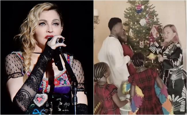 მადონამ ნაძვის ხე მისი და შვილების მიერ ქაღალდისგან დამზადებული სათამაშოებით მორთო -  ორიგინალური და ლამაზი დეკორაციები ვარსკვლავისგან