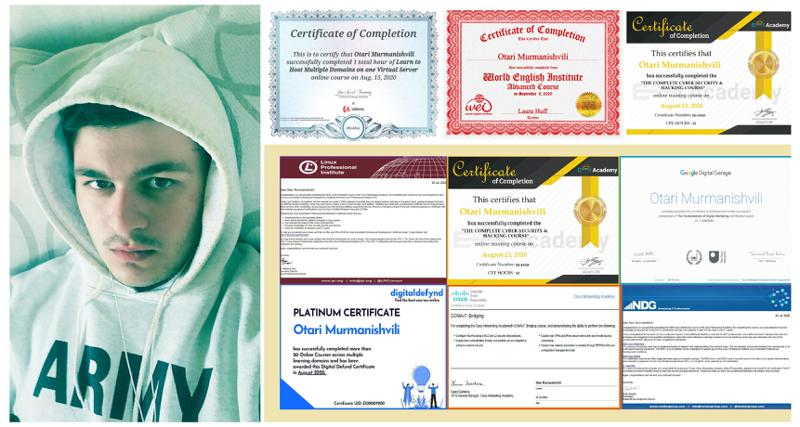 ვინ არის ქართველი ბიჭი, რომელმაც პანდემიის პერიოდში 161 საერთაშორისო კურსი გაიარა - "ღამეს ღამეზე ვათენებდი, როგორც ბოსტონის ფილიალზე ხუმრობენ, ისე გამქონდა სერტიფიკატები"