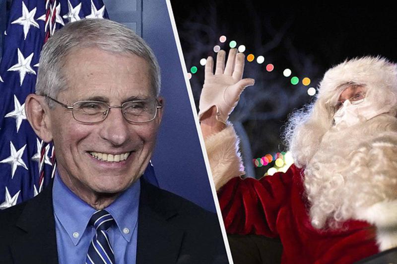 ენტონი ფაუჩის თქმით, სანტას კორონავირუსის ვაქცინა გაუკეთა და მას ბავშვებისთვის საჩუქრების მიტანაში ხელი არ შეეშლება
