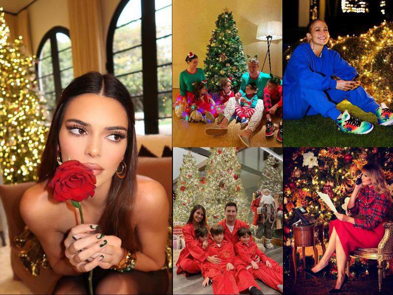 მდიდრული სახლები, საახალწლო განათებები, ოჯახური შეკრებები და ზღაპრული სამყარო - როგორ ხვდებიან ვარსკვლავები დღესასწაულს (ფოტოები)