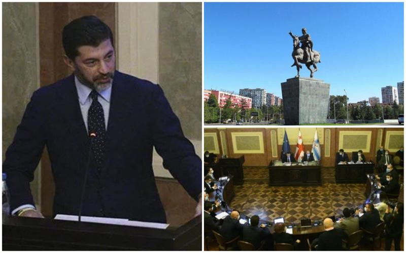 "ვერ გამოინახა 50-70 ათასი ლარი, რომ აღმაშენებლის ძეგლი გადმოიტანონ ღირსეულ ადგილზე? ყვავილი ვერ მიიტანა ფრანგმა საზოგადო მოღვაწემ" - დეპუტატი კალაძეს