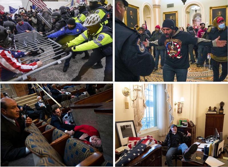 ფოტოებზე აღბეჭდილი უმძიმესი დღე თანამედროვე აშშ-ის ისტორიაში - რა ხდებოდა კაპიტოლიუმში