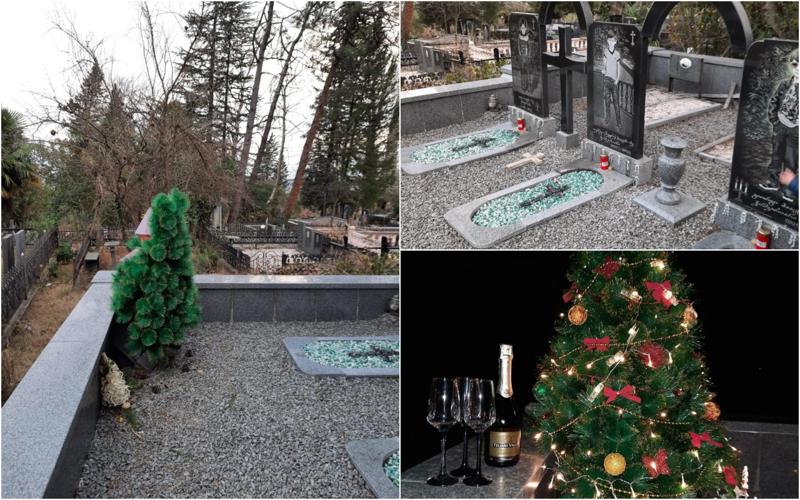 "ვითომ შვილების საფლავს ვალამაზებ, შენ ვინ გდიხარ, რომ მპარავ?!" - ქუთაისში სამი ძმის საფლავიდან ნაძვის ხის სათამაშოები მოიპარეს