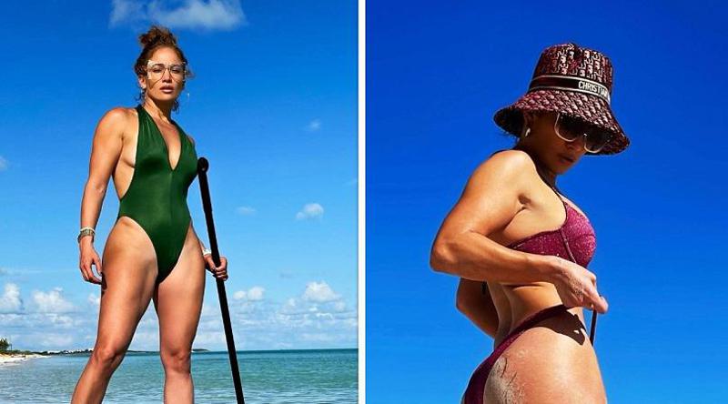 51 წლის ჯენიფერ ლოპესი საცურაო კოსტიუმში - ვარსკვლავის "ცხელი შვებულება" და აღფრთოვანებული ფანები