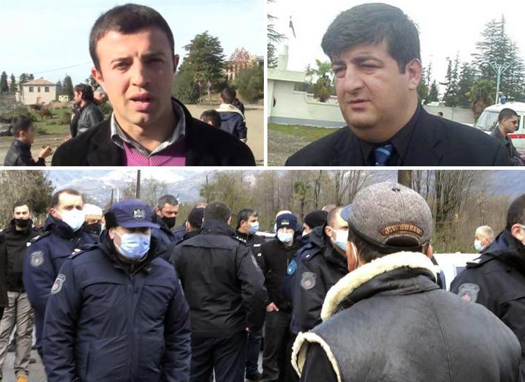 ბუკნარში, ეკლესიასთან "ნაცმოძრაობის" წევრი ბესო ქათამაძე და მაჟორიტარი ვასილ ჩიგოგიძე ერთმანეთს დაუპირისპირდნენ