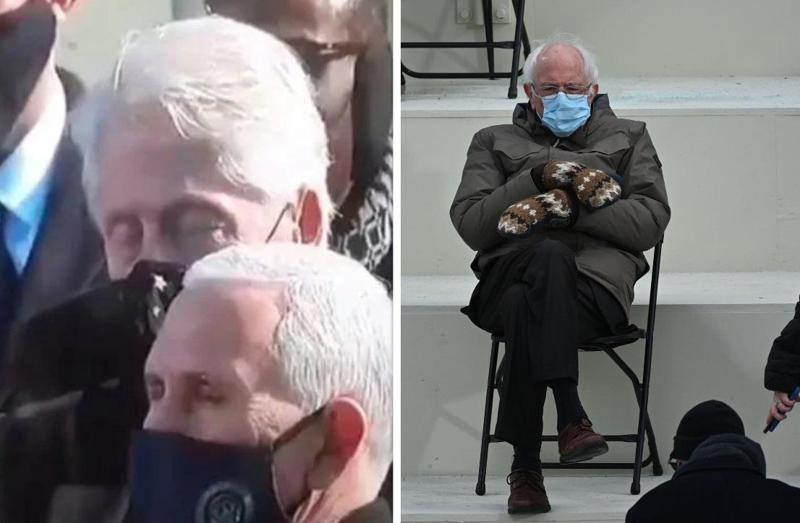 "მიტოვებული“ ბერნი სანდერსი და ჩაძინებული ბილ კლინტონი - სოციალური ქსელების ფავორიტები ბაიდენის ინაუგურაციიდან (ფოტოები)