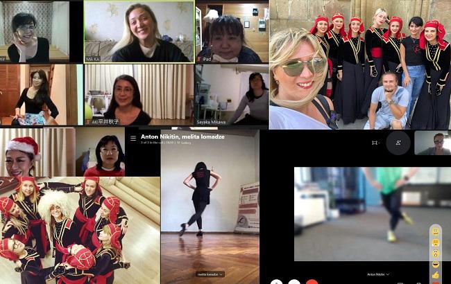 "ზუმის" პროგრამით ნასწავლი ქართული ცეკვები -  ქართულად აცეკვებული იაპონელებით ადგილობრივი ტელევიზიაც დაინტერესდა