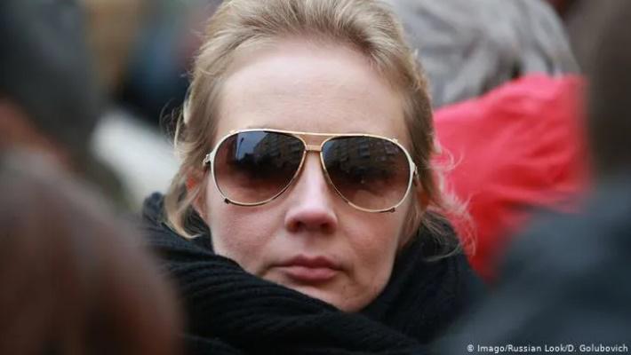 მოსკოვში მიმდინარე აქციაზე ალექსეი ნავალნის მეუღლე დააკავეს