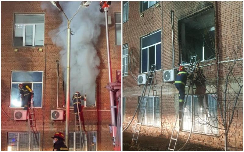 ხანძარი ტრავმატოლოგოურ ცენტრში - პალატაში დარჩენილი 5 პაციენტი მაშველებმა გამოიყვანეს (ფოტო)