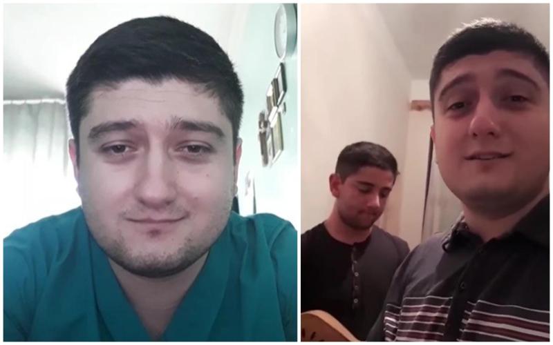 "კომენდანტის საათი" იყო, როცა ხალხის გასამხნევებლად პირველი "ლაივი" ჩავრთეთ და ვიმღერეთ" - 30 წლის თელაველი ქირურგი, რომელიც ინტერნეტში ძალიან პოპულარულია