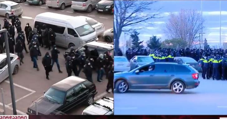 "ნაციონალური მოძრაობის" ოფისთან სამართალდამცველები მივიდნენ - რა ვითარებაა ადგილზე?