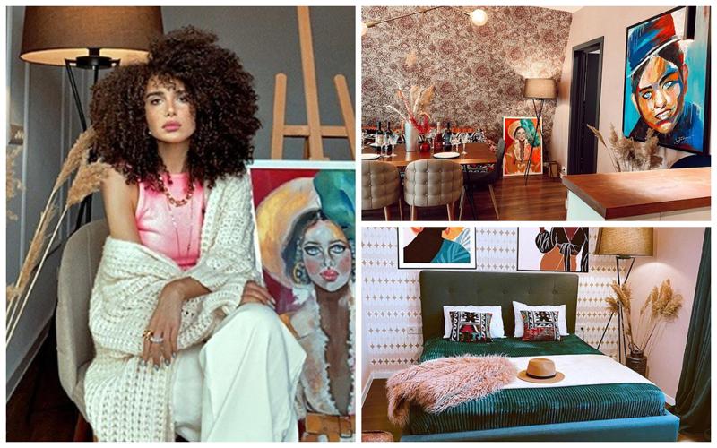 "რემონტი დამღლელი პროცესია, მოუთმენლად ველოდი ყველა დეტალის მოწყობას" - როგორ გამოიყურება ახალგაზრდა მხატვრის ფერადი ბინა, რომელიც თავად მოაწყო