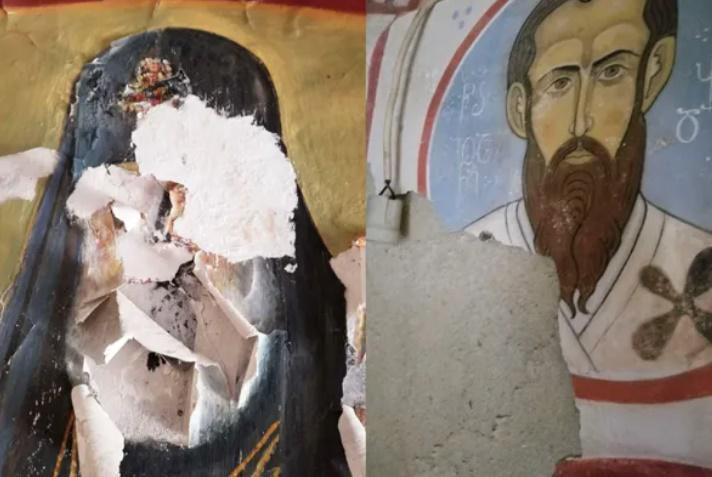 "ჭყონდიდის ეპარქიაში ვანდალიზმის ფაქტი არ დასტურდება, ნესტმა კედლის მხატვრობა დააზიანა" - საპატრიარქო