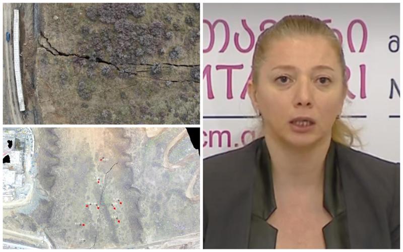 "ნაპრალიდან მარცხენა ბლოკიც დინამიკაშია... ვარაუდს, რომ უფრო მეტი მასა დაიძვრება, საფუძველი აქვს" - თეა გოდოლაძე აზომვების პირველად შედეგებს აქვეყნებს