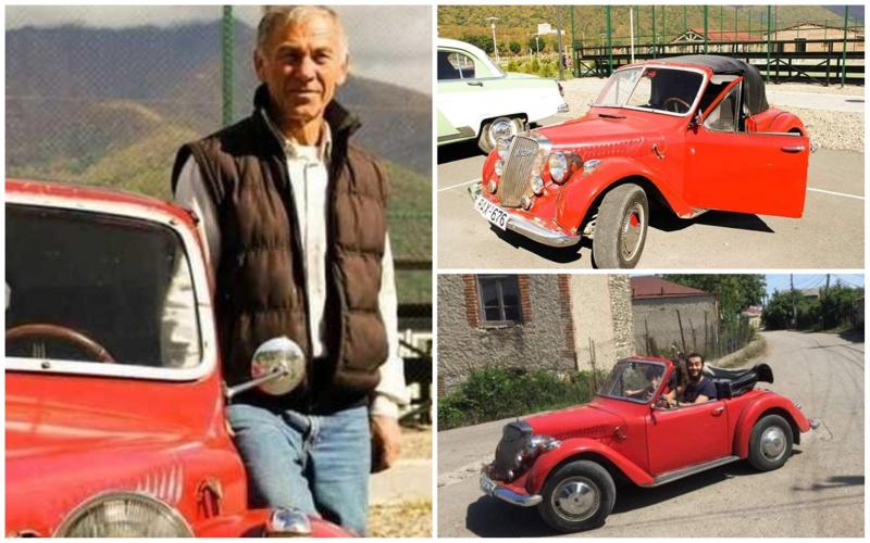 "ვხუმრობ, ბავშვების და მანქანის კეთება ერთდროულად დავიწყეთქო" - "სათონეში" აწყობილი "კაბრიოლეტის" ამბავი, რომელსაც კახელმა მექანიკოსმა ცოლის სახელი დაარქვა