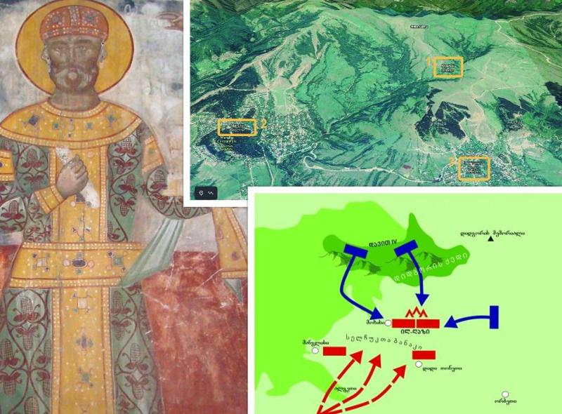 სად მოხდა დიდგორის ბრძოლა - "გამოვიდა მეფე დავითი და მასთან ერთად ძე მისი დიმიტრი, დასავლეთის მხრიდან დიდი ლაშქრით დაეშვა..."