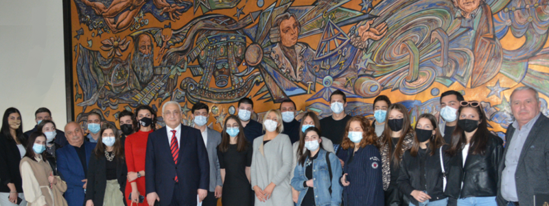 საქართველოს ტექნიკური უნივერსიტეტის რექტორი დავით გურგენიძე სტუდენტური პარლამენტის წარმომადგენლებს შეხვდა