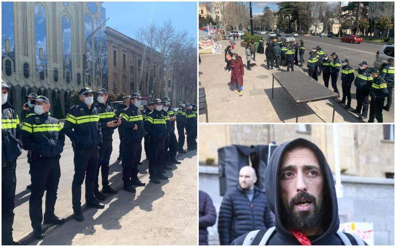 "პოლიცია სცენის დადგმის უფლებას არ გვაძლევს... მიდიან პროვოკაციაზე, რომ გამოგვიწვიონ" - რა ვითარებაა პარლამენტთან?