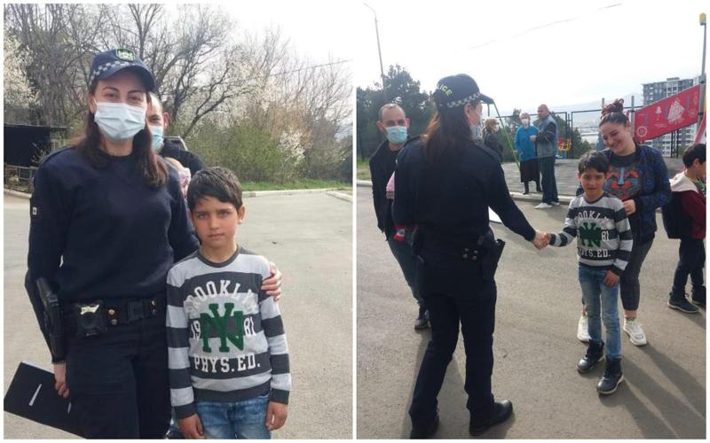 "ვნერვიულობდი, ბავშვი რომ სახლში არ მოდიოდა" - 10 წლის ბიჭი, რომელსაც გზა აებნა, პატრულმა სახლში დააბრუნა